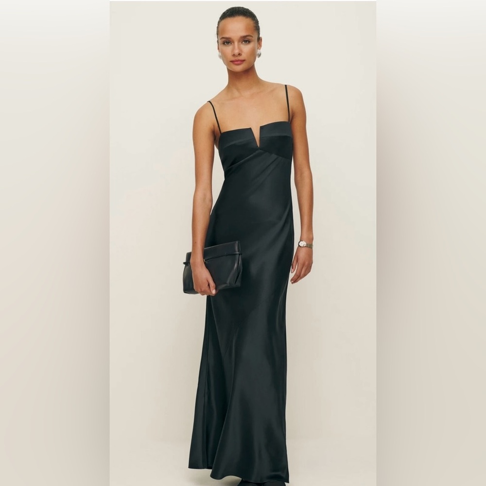 Reformation Black Evening Dress